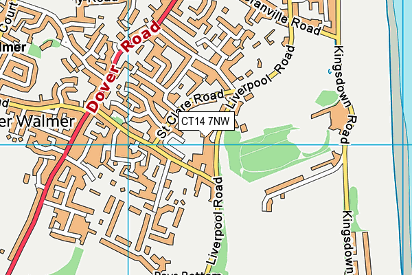 CT14 7NW map - OS VectorMap District (Ordnance Survey) CT14 7NW map - OS VectorMap District (Ordnance Survey)