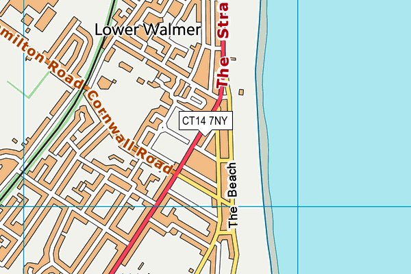 CT14 7NY map - OS VectorMap District (Ordnance Survey) CT14 7NY map - OS VectorMap District (Ordnance Survey)