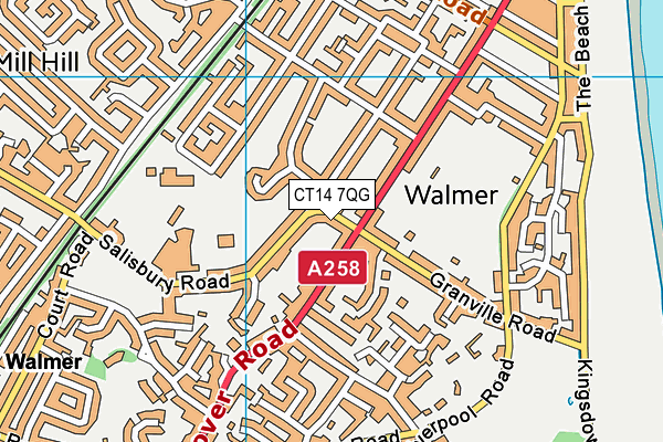 CT14 7QG map - OS VectorMap District (Ordnance Survey) CT14 7QG map - OS VectorMap District (Ordnance Survey)