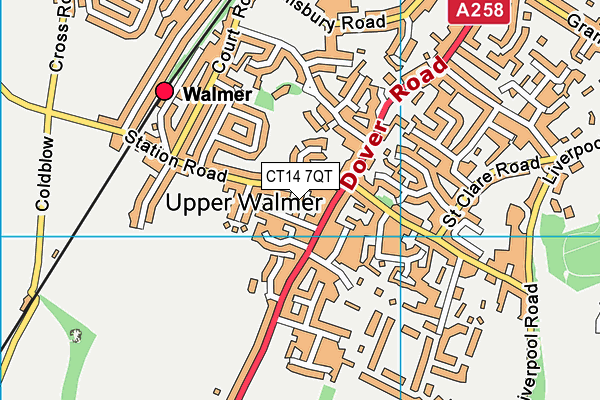 CT14 7QT map - OS VectorMap District (Ordnance Survey) CT14 7QT map - OS VectorMap District (Ordnance Survey)