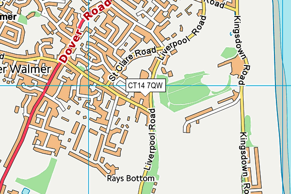 CT14 7QW map - OS VectorMap District (Ordnance Survey) CT14 7QW map - OS VectorMap District (Ordnance Survey)