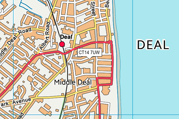 CT14 7UW map - OS VectorMap District (Ordnance Survey) CT14 7UW map - OS VectorMap District (Ordnance Survey)