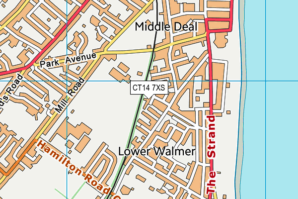 CT14 7XS map - OS VectorMap District (Ordnance Survey) CT14 7XS map - OS VectorMap District (Ordnance Survey)