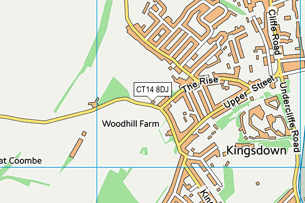 CT14 8DJ map - OS VectorMap District (Ordnance Survey) CT14 8DJ map - OS VectorMap District (Ordnance Survey)