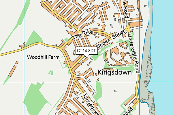 CT14 8DT map - OS VectorMap District (Ordnance Survey) CT14 8DT map - OS VectorMap District (Ordnance Survey)