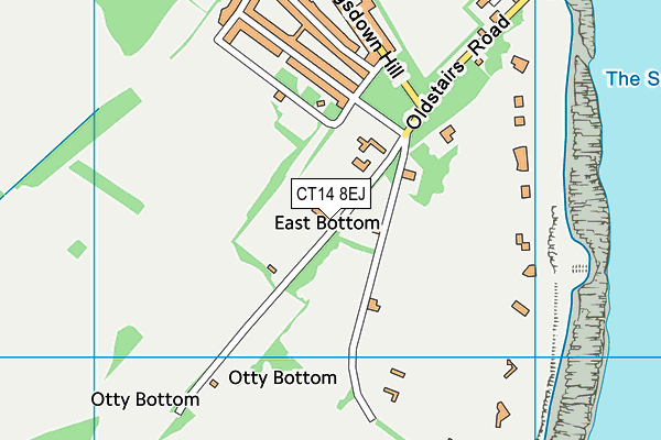 CT14 8EJ map - OS VectorMap District (Ordnance Survey) CT14 8EJ map - OS VectorMap District (Ordnance Survey)