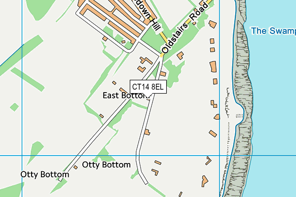 CT14 8EL map - OS VectorMap District (Ordnance Survey) CT14 8EL map - OS VectorMap District (Ordnance Survey)