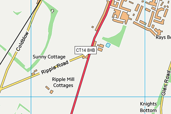 CT14 8HB map - OS VectorMap District (Ordnance Survey) CT14 8HB map - OS VectorMap District (Ordnance Survey)