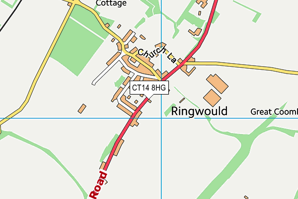CT14 8HG map - OS VectorMap District (Ordnance Survey) CT14 8HG map - OS VectorMap District (Ordnance Survey)