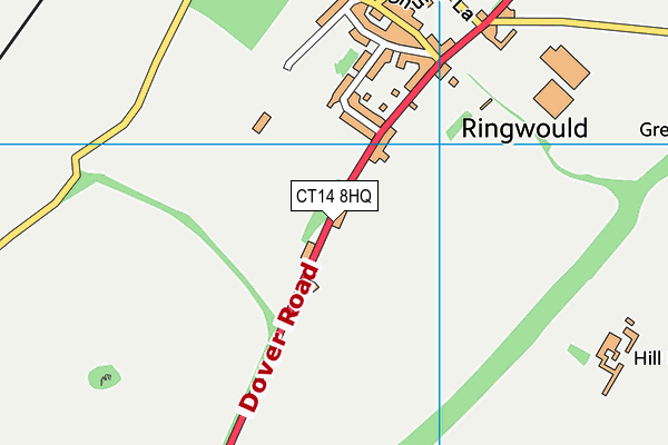 CT14 8HQ map - OS VectorMap District (Ordnance Survey) CT14 8HQ map - OS VectorMap District (Ordnance Survey)