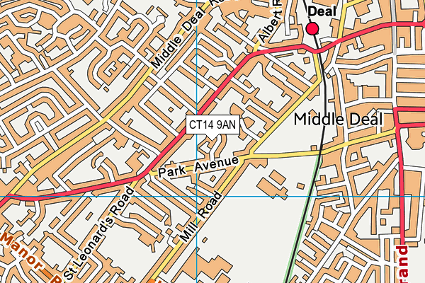 CT14 9AN map - OS VectorMap District (Ordnance Survey) CT14 9AN map - OS VectorMap District (Ordnance Survey)