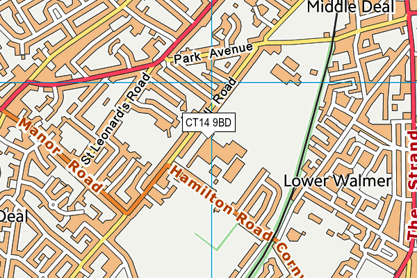 CT14 9BD map - OS VectorMap District (Ordnance Survey) CT14 9BD map - OS VectorMap District (Ordnance Survey)