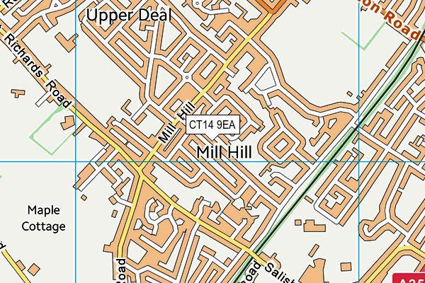 CT14 9EA map - OS VectorMap District (Ordnance Survey) CT14 9EA map - OS VectorMap District (Ordnance Survey)