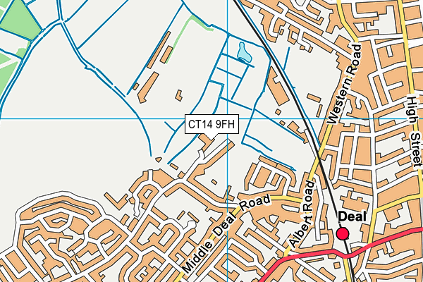 CT14 9FH map - OS VectorMap District (Ordnance Survey) CT14 9FH map - OS VectorMap District (Ordnance Survey)