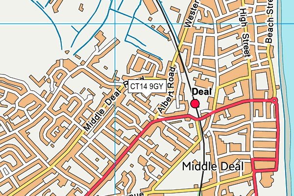 CT14 9GY map - OS VectorMap District (Ordnance Survey) CT14 9GY map - OS VectorMap District (Ordnance Survey)