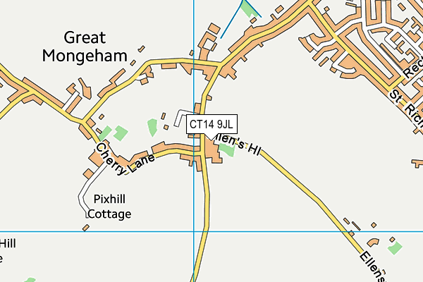 CT14 9JL map - OS VectorMap District (Ordnance Survey) CT14 9JL map - OS VectorMap District (Ordnance Survey)