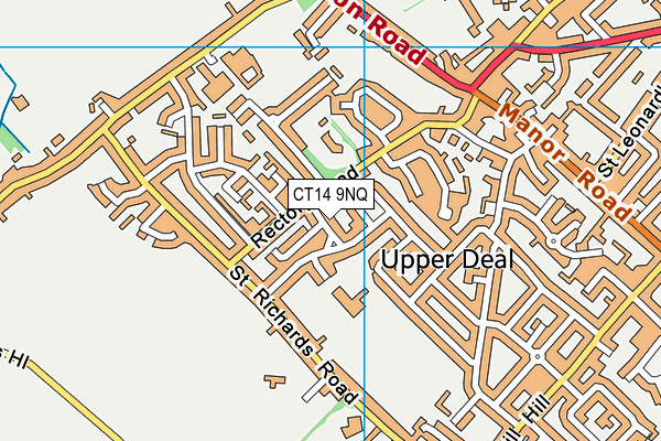 CT14 9NQ map - OS VectorMap District (Ordnance Survey) CT14 9NQ map - OS VectorMap District (Ordnance Survey)