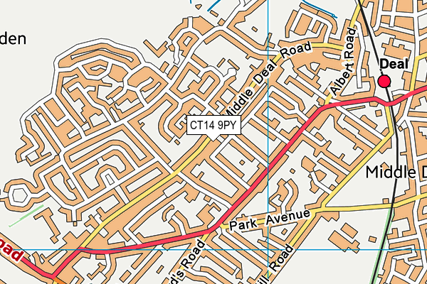 CT14 9PY map - OS VectorMap District (Ordnance Survey) CT14 9PY map - OS VectorMap District (Ordnance Survey)