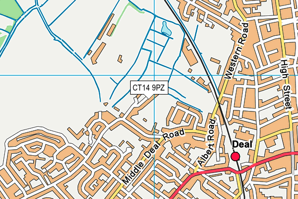 CT14 9PZ map - OS VectorMap District (Ordnance Survey) CT14 9PZ map - OS VectorMap District (Ordnance Survey)