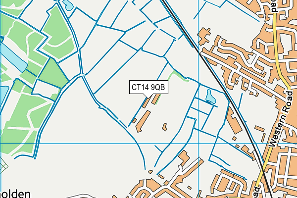 CT14 9QB map - OS VectorMap District (Ordnance Survey) CT14 9QB map - OS VectorMap District (Ordnance Survey)