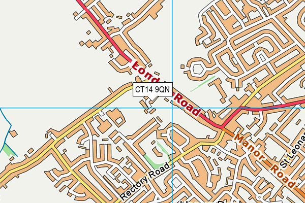 CT14 9QN map - OS VectorMap District (Ordnance Survey) CT14 9QN map - OS VectorMap District (Ordnance Survey)