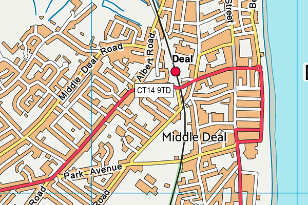 CT14 9TD map - OS VectorMap District (Ordnance Survey) CT14 9TD map - OS VectorMap District (Ordnance Survey)