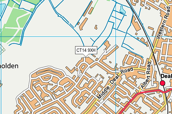 CT14 9XH map - OS VectorMap District (Ordnance Survey) CT14 9XH map - OS VectorMap District (Ordnance Survey)