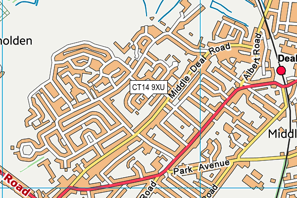 CT14 9XU map - OS VectorMap District (Ordnance Survey) CT14 9XU map - OS VectorMap District (Ordnance Survey)