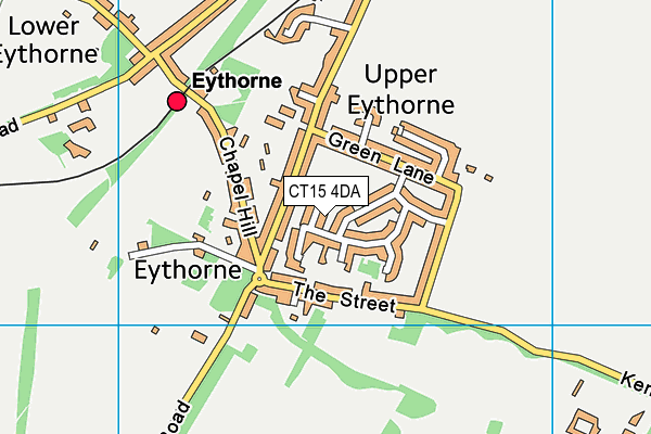 CT15 4DA map - OS VectorMap District (Ordnance Survey) CT15 4DA map - OS VectorMap District (Ordnance Survey)