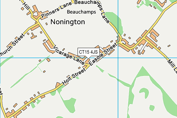 CT15 4JS map - OS VectorMap District (Ordnance Survey) CT15 4JS map - OS VectorMap District (Ordnance Survey)