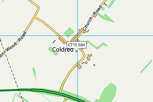 CT15 5AH map - OS VectorMap District (Ordnance Survey) CT15 5AH map - OS VectorMap District (Ordnance Survey)