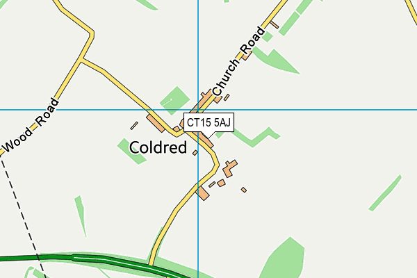 CT15 5AJ map - OS VectorMap District (Ordnance Survey) CT15 5AJ map - OS VectorMap District (Ordnance Survey)
