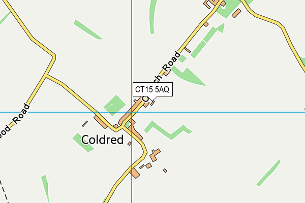 CT15 5AQ map - OS VectorMap District (Ordnance Survey) CT15 5AQ map - OS VectorMap District (Ordnance Survey)