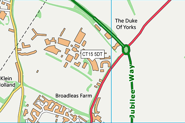 CT15 5DT map - OS VectorMap District (Ordnance Survey) CT15 5DT map - OS VectorMap District (Ordnance Survey)