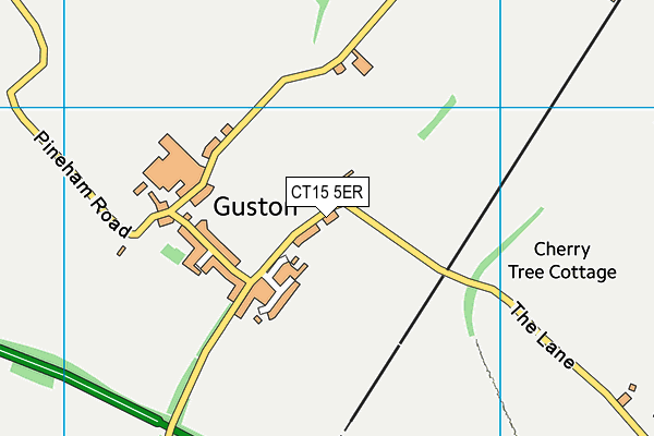 CT15 5ER map - OS VectorMap District (Ordnance Survey) CT15 5ER map - OS VectorMap District (Ordnance Survey)