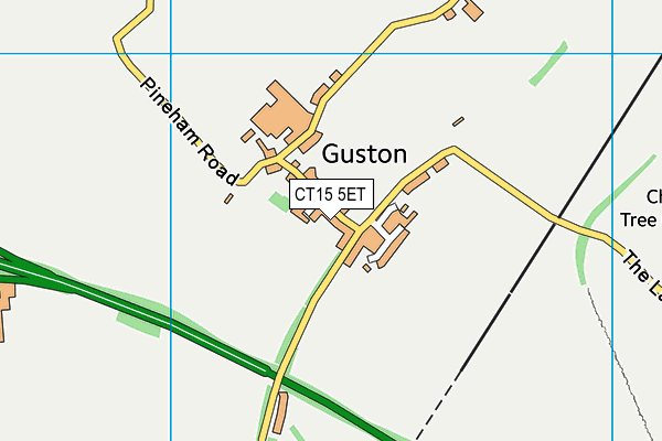 CT15 5ET map - OS VectorMap District (Ordnance Survey) CT15 5ET map - OS VectorMap District (Ordnance Survey)