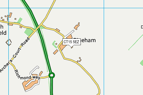 CT15 5EZ map - OS VectorMap District (Ordnance Survey) CT15 5EZ map - OS VectorMap District (Ordnance Survey)