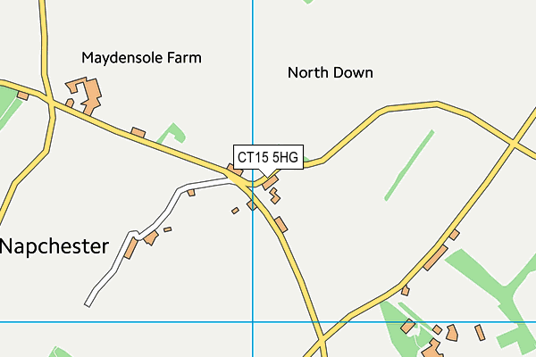 CT15 5HG map - OS VectorMap District (Ordnance Survey) CT15 5HG map - OS VectorMap District (Ordnance Survey)