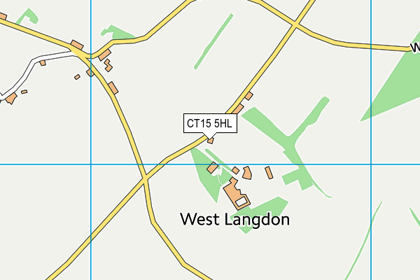 CT15 5HL map - OS VectorMap District (Ordnance Survey) CT15 5HL map - OS VectorMap District (Ordnance Survey)