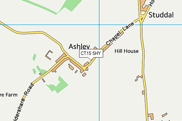 CT15 5HY map - OS VectorMap District (Ordnance Survey) CT15 5HY map - OS VectorMap District (Ordnance Survey)