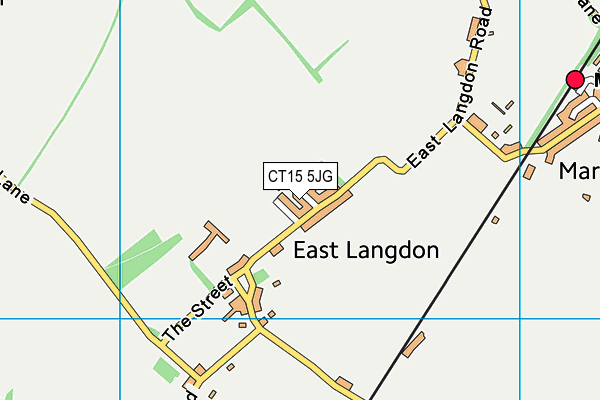 CT15 5JG map - OS VectorMap District (Ordnance Survey) CT15 5JG map - OS VectorMap District (Ordnance Survey)