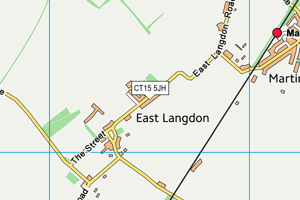 CT15 5JH map - OS VectorMap District (Ordnance Survey) CT15 5JH map - OS VectorMap District (Ordnance Survey)