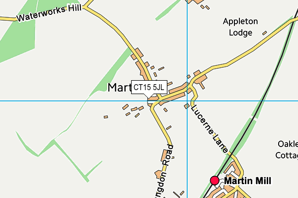 CT15 5JL map - OS VectorMap District (Ordnance Survey) CT15 5JL map - OS VectorMap District (Ordnance Survey)