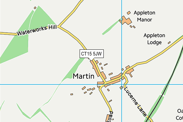 CT15 5JW map - OS VectorMap District (Ordnance Survey) CT15 5JW map - OS VectorMap District (Ordnance Survey)