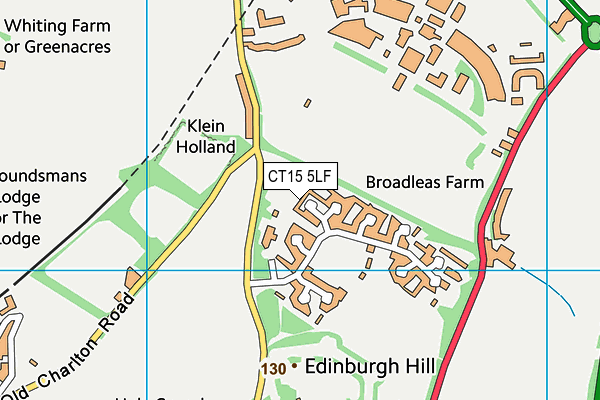 CT15 5LF map - OS VectorMap District (Ordnance Survey) CT15 5LF map - OS VectorMap District (Ordnance Survey)