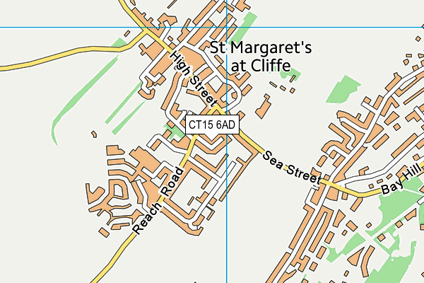 CT15 6AD map - OS VectorMap District (Ordnance Survey)