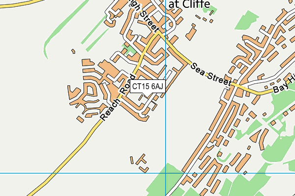 CT15 6AJ map - OS VectorMap District (Ordnance Survey) CT15 6AJ map - OS VectorMap District (Ordnance Survey)