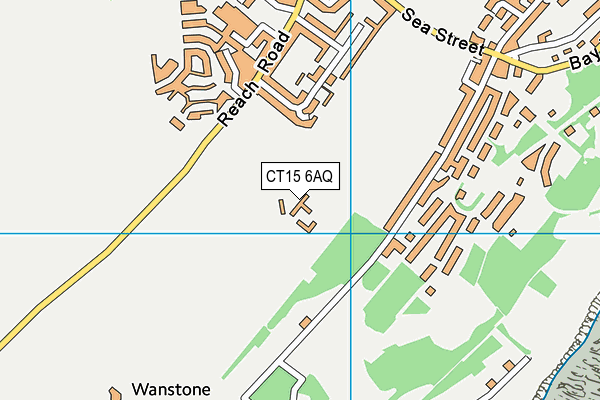CT15 6AQ map - OS VectorMap District (Ordnance Survey) CT15 6AQ map - OS VectorMap District (Ordnance Survey)