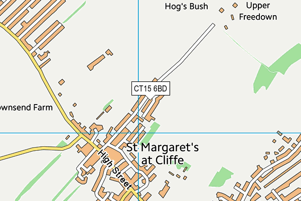 CT15 6BD map - OS VectorMap District (Ordnance Survey) CT15 6BD map - OS VectorMap District (Ordnance Survey)
