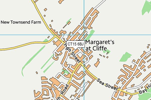 CT15 6BJ map - OS VectorMap District (Ordnance Survey) CT15 6BJ map - OS VectorMap District (Ordnance Survey)
